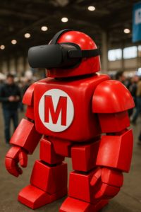 Robot MakerFaire qui fait de la VR